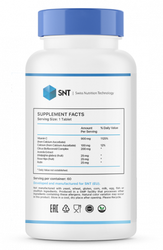 SNT Ester-C Plus 900 mg, 60 таблеток