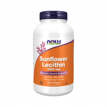 NOW Sunflower Lecithin 1200 mg, 200 капсул